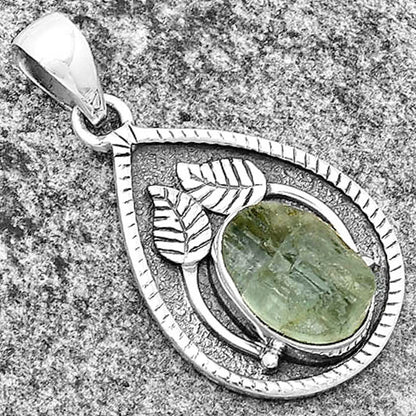 Natural Aquamarine Rough - Brazil Pendant P-1138 SDP133258