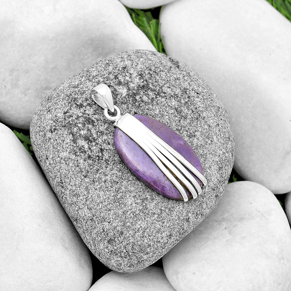 Natural Lavender Jade Pendant P-1302 SDP133266