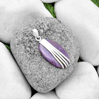 Natural Lavender Jade Pendant P-1302 SDP133266