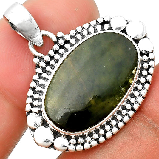 Natural Chrome Chalcedony Pendant P-1677 SDP133269