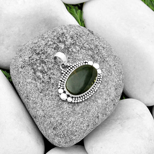 Natural Chrome Chalcedony Pendant P-1677 SDP133269