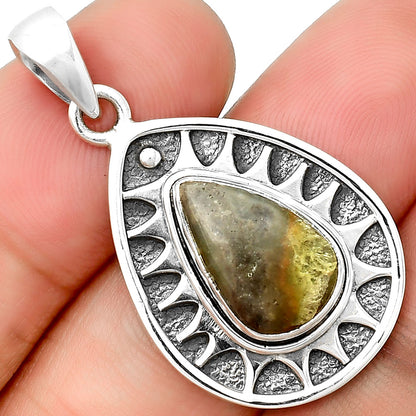 Natural Australian Prehnite Pendant P-1147 SDP133391