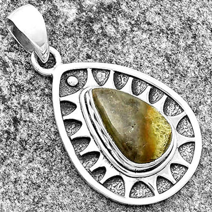 Natural Australian Prehnite Pendant P-1147 SDP133391