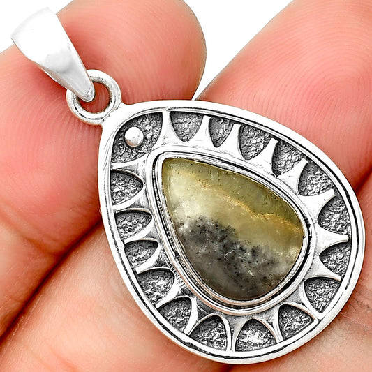 Natural Australian Prehnite Pendant P-1147 SDP133396