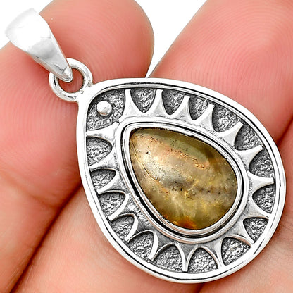 Natural Australian Prehnite Pendant P-1147 SDP133404