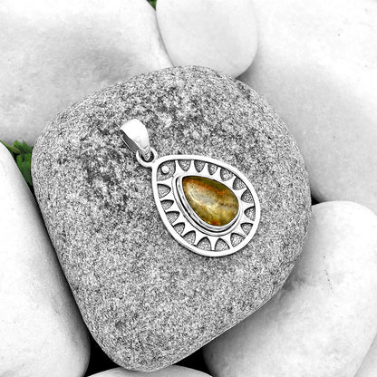 Natural Australian Prehnite Pendant P-1147 SDP133404