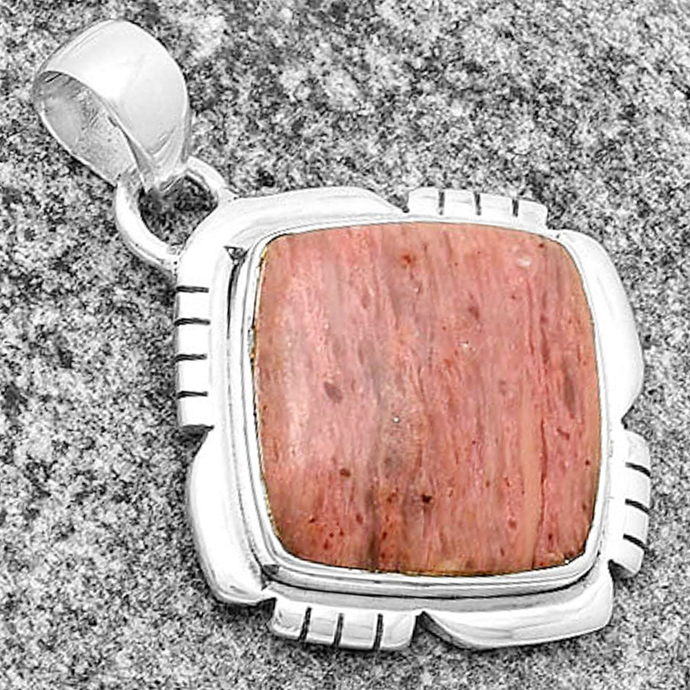Natural Pink Tulip Quartz Pendant P-1179 SDP133453