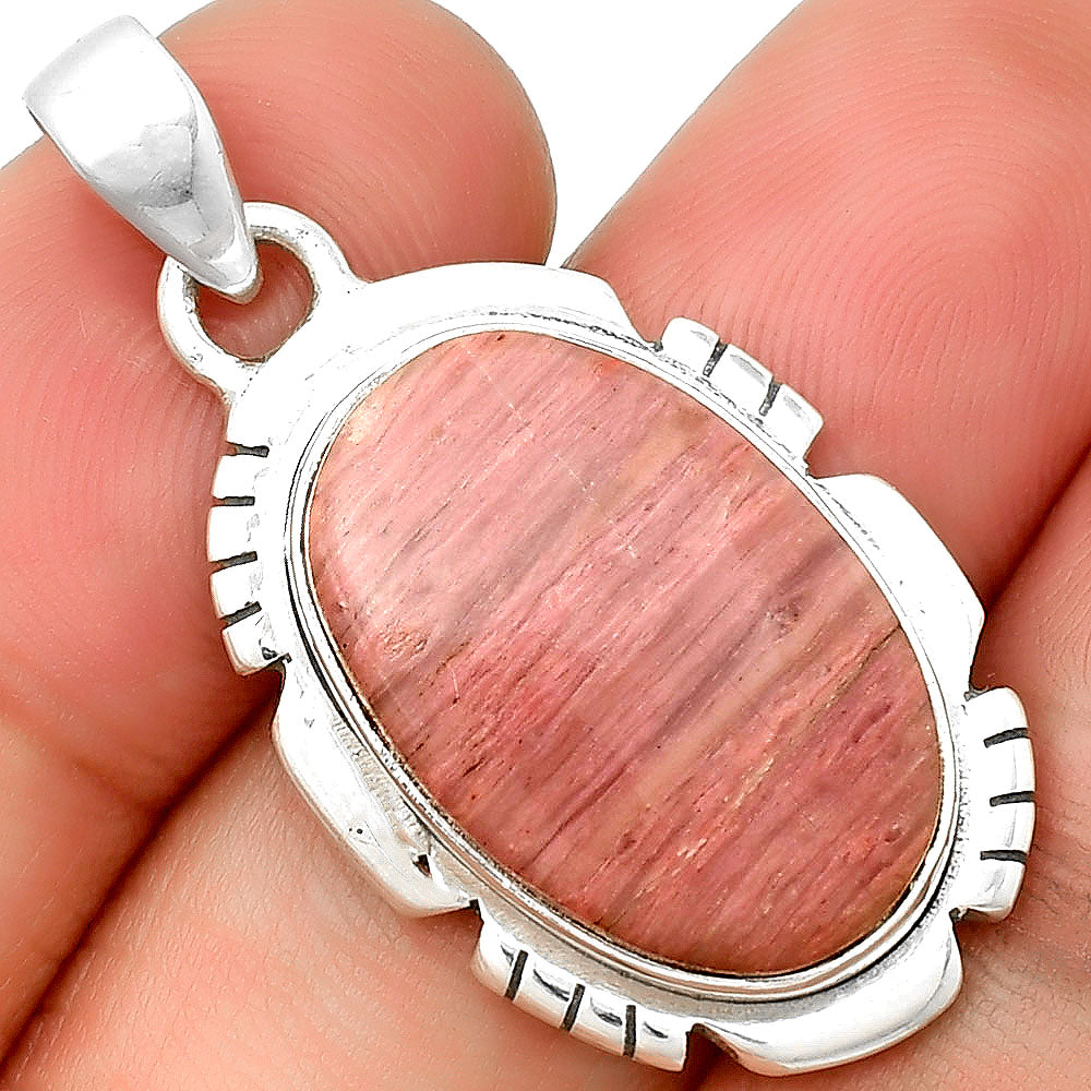 Natural Pink Tulip Quartz Pendant P-1179 SDP133469