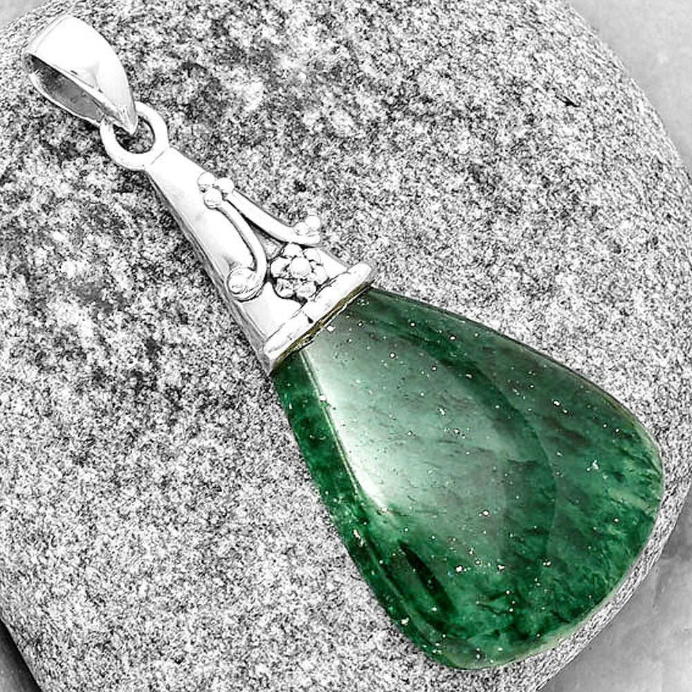 Natural Green Aventurine Pendant P-1139 SDP133563