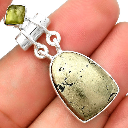 Apache Gold Healer's Gold & Peridot Rough Pendant P-1276 SDP133602