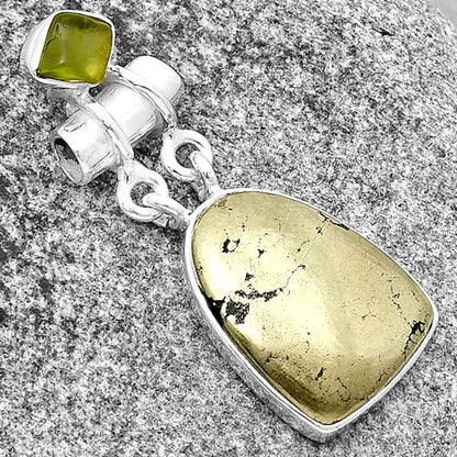 Apache Gold Healer's Gold & Peridot Rough Pendant P-1276 SDP133602