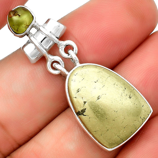 Apache Gold Healer's Gold & Peridot Rough Pendant P-1276 SDP133610