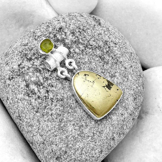 Apache Gold Healer's Gold & Peridot Rough Pendant P-1276 SDP133611