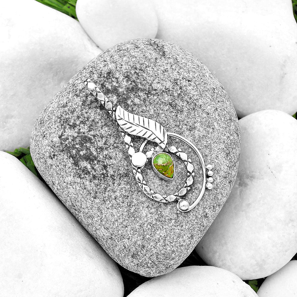 Copper Green Turquoise - Arizona Pendant P-1215 SDP133839