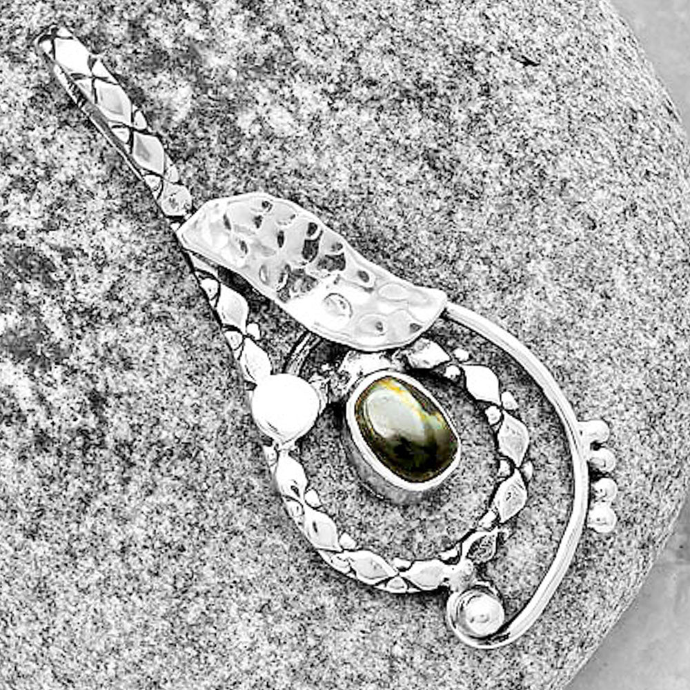 Natural Nuummite Pendant P-1215 SDP133849