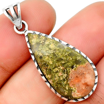 Natural Unakite Pendant P-1079 SDP133901