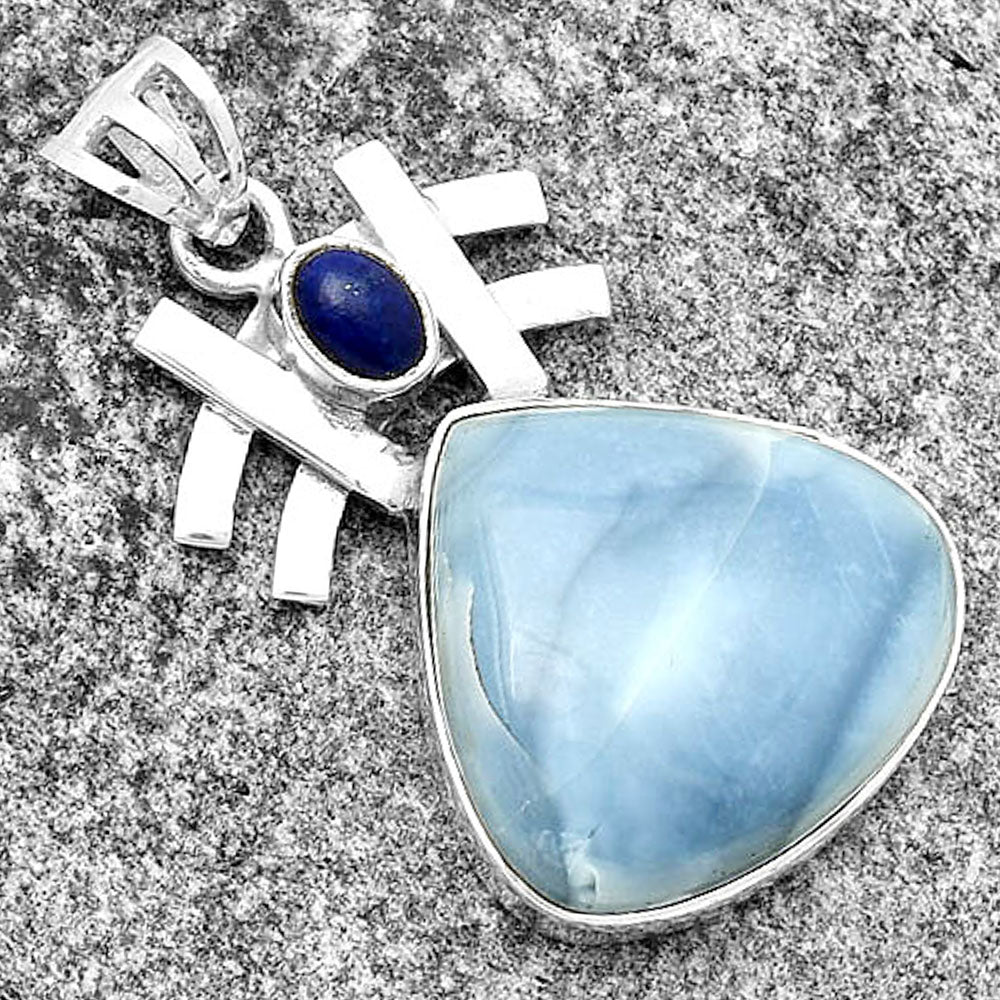 Natural Owyhee Opal & Lapis Lazuli Pendant P-1046 SDP134038