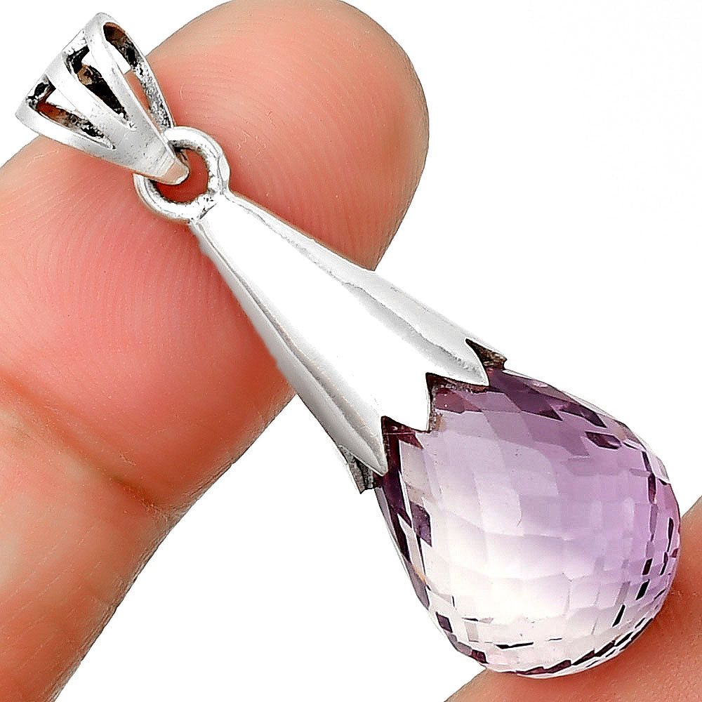 Amethyst Briolette Drop - Brazil Pendant P-1016 SDP134072