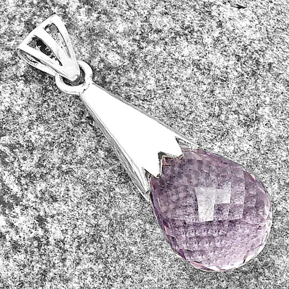 Amethyst Briolette Drop - Brazil Pendant P-1016 SDP134079