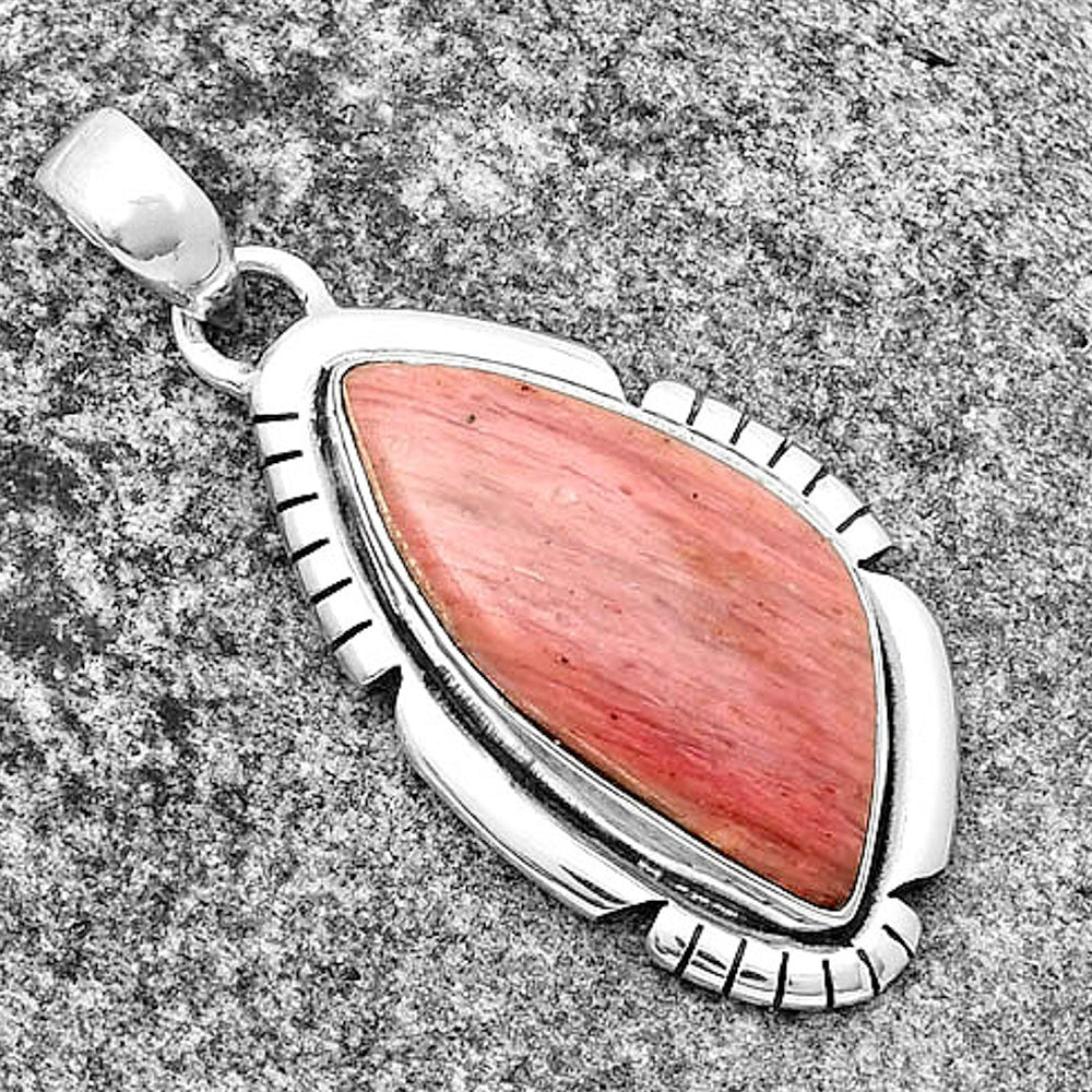 Natural Pink Tulip Quartz Pendant P-1179 SDP134299