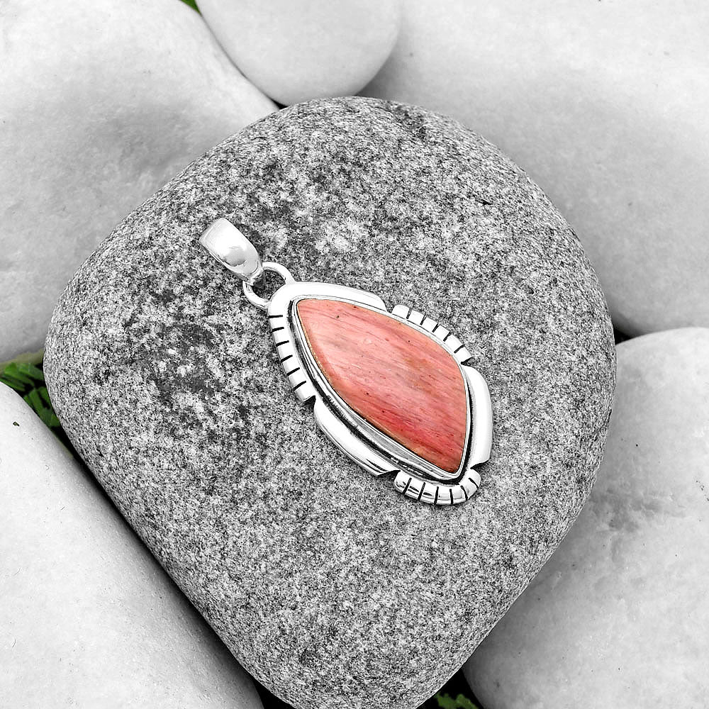 Natural Pink Tulip Quartz Pendant P-1179 SDP134299