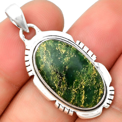 Natural Green Fuchsite Pendant P-1179 SDP134313