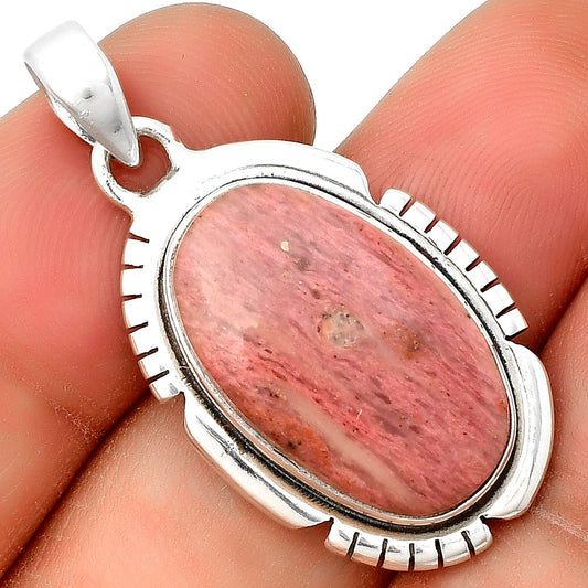 Natural Pink Tulip Quartz Pendant P-1179 SDP134314