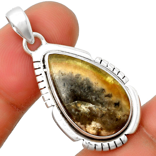 Natural Australian Prehnite Pendant P-1179 SDP134319