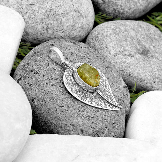 Natural Green Kyanite Rough - India Pendant P-1218 SDP134438