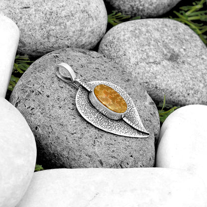 Natural Sutured Ammonite - Madagascar Pendant P-1218 SDP134445