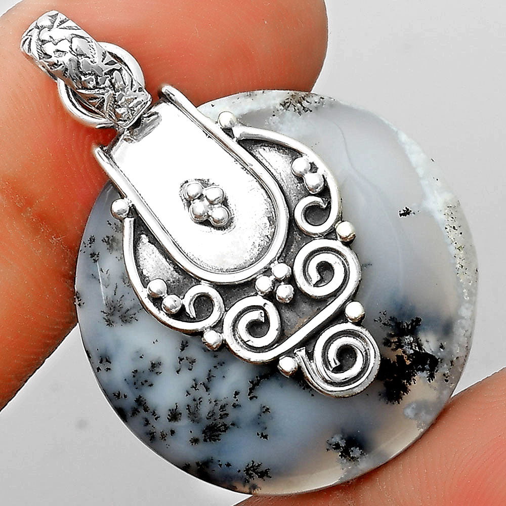 Merlinite Dendritic Opal - Turkey Pendant P-1313 SDP134455