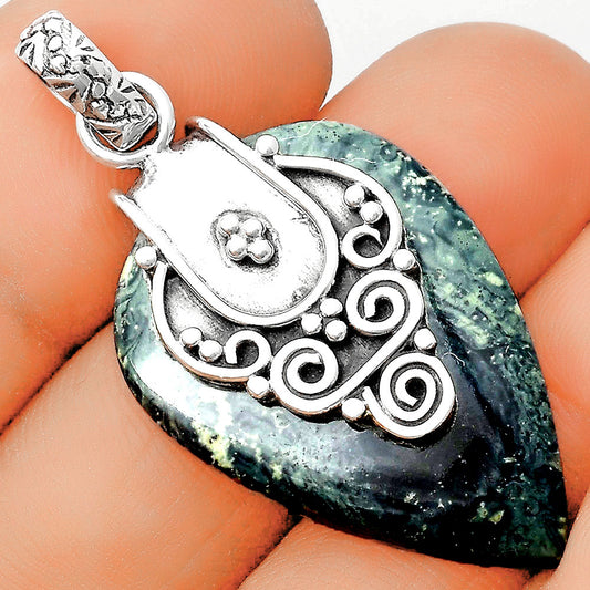 Natural Star Galaxy Jasper Pendant P-1313 SDP134459