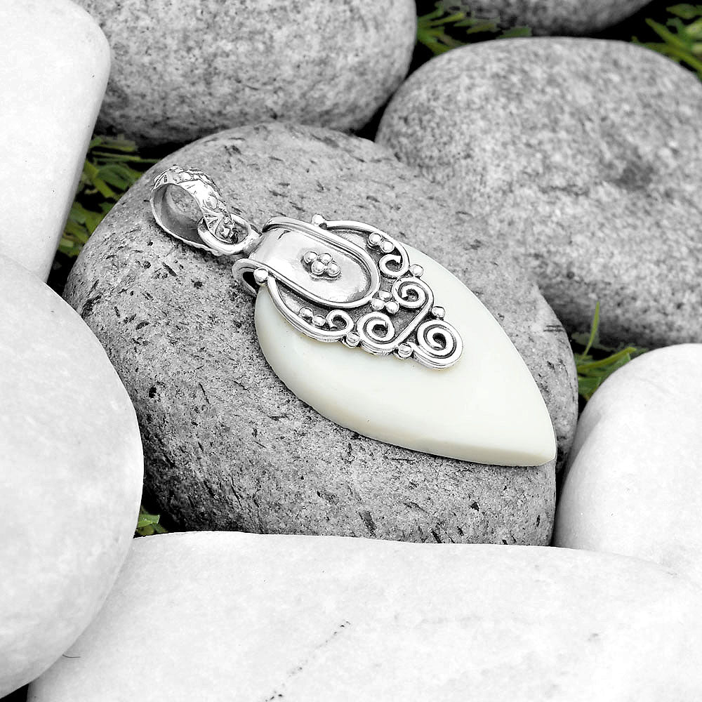 Natural White Opal Pendant P-1313 SDP134461