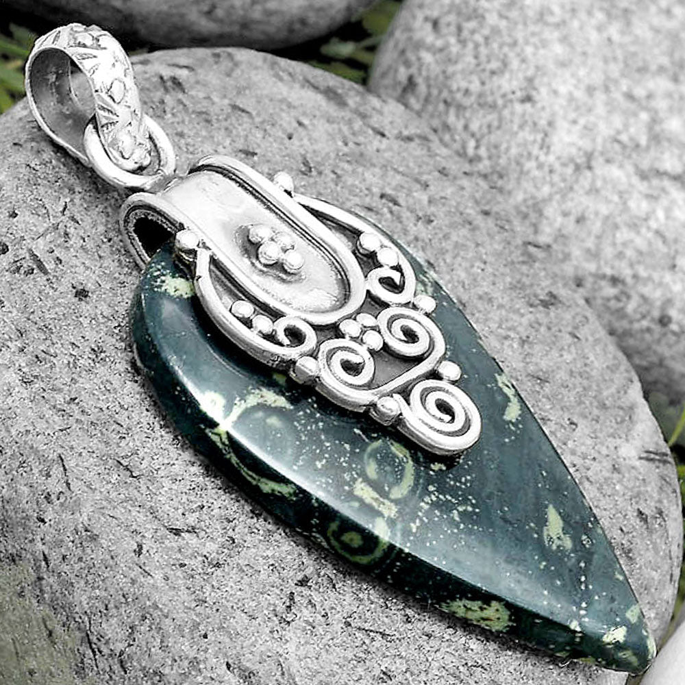 Natural Star Galaxy Jasper Pendant P-1313 SDP134471