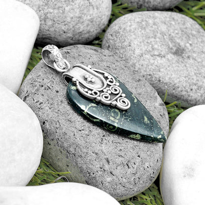 Natural Star Galaxy Jasper Pendant P-1313 SDP134471