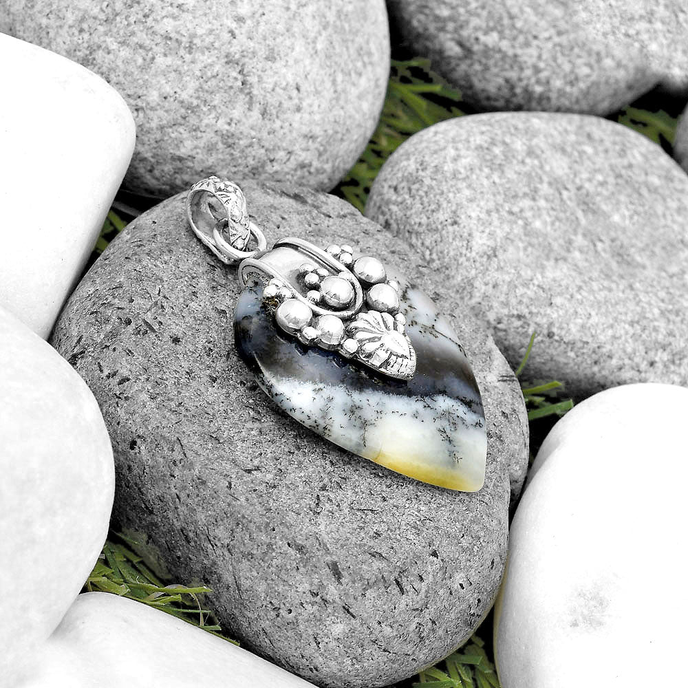 Merlinite Dendritic Opal - Turkey Pendant P-1313 SDP134522