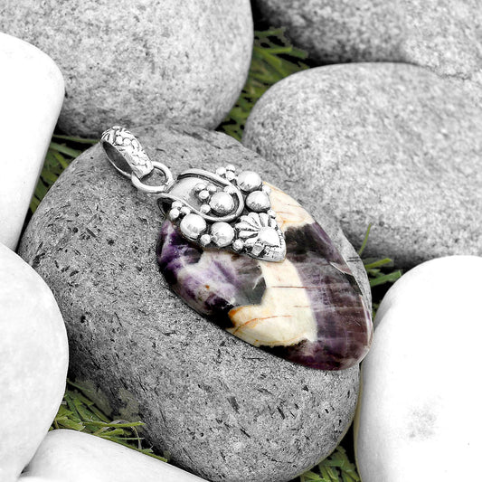 Natural Chevron Amethyst Pendant P-1313 SDP134526