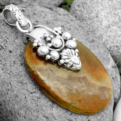 Natural Australian Prehnite Pendant P-1313 SDP134528