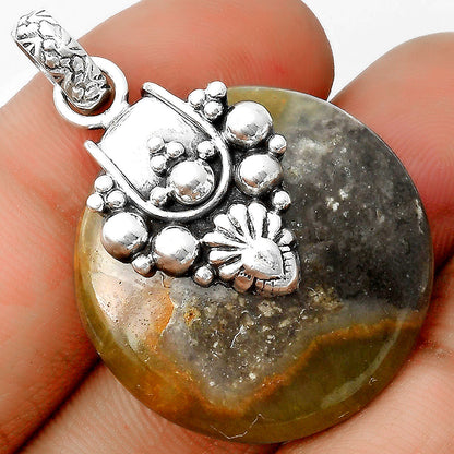 Natural Australian Prehnite Pendant P-1313 SDP134531