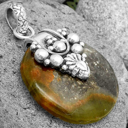 Natural Australian Prehnite Pendant P-1313 SDP134531