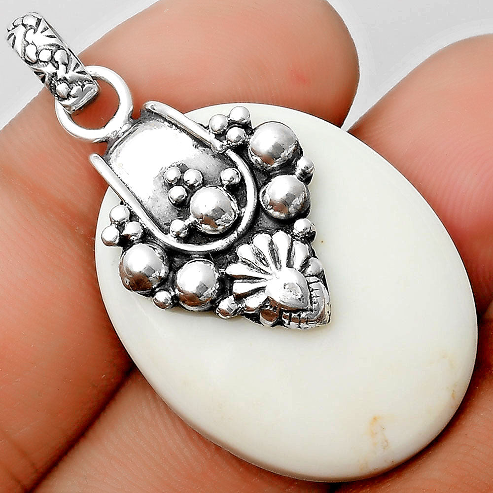 Natural White Opal Pendant P-1313 SDP134537