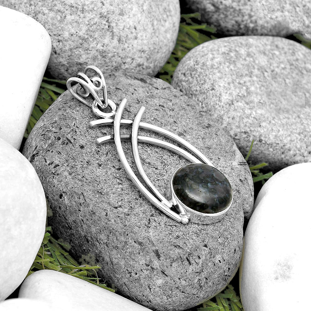 Natural Indigo Gabbro Pendant P-1010 SDP134538