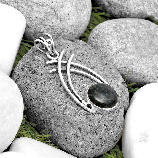 Natural Indigo Gabbro Pendant P-1010 SDP134538