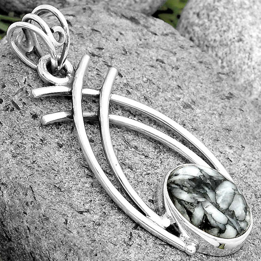 Natural Pinolith Stone Pendant P-1010 SDP134539