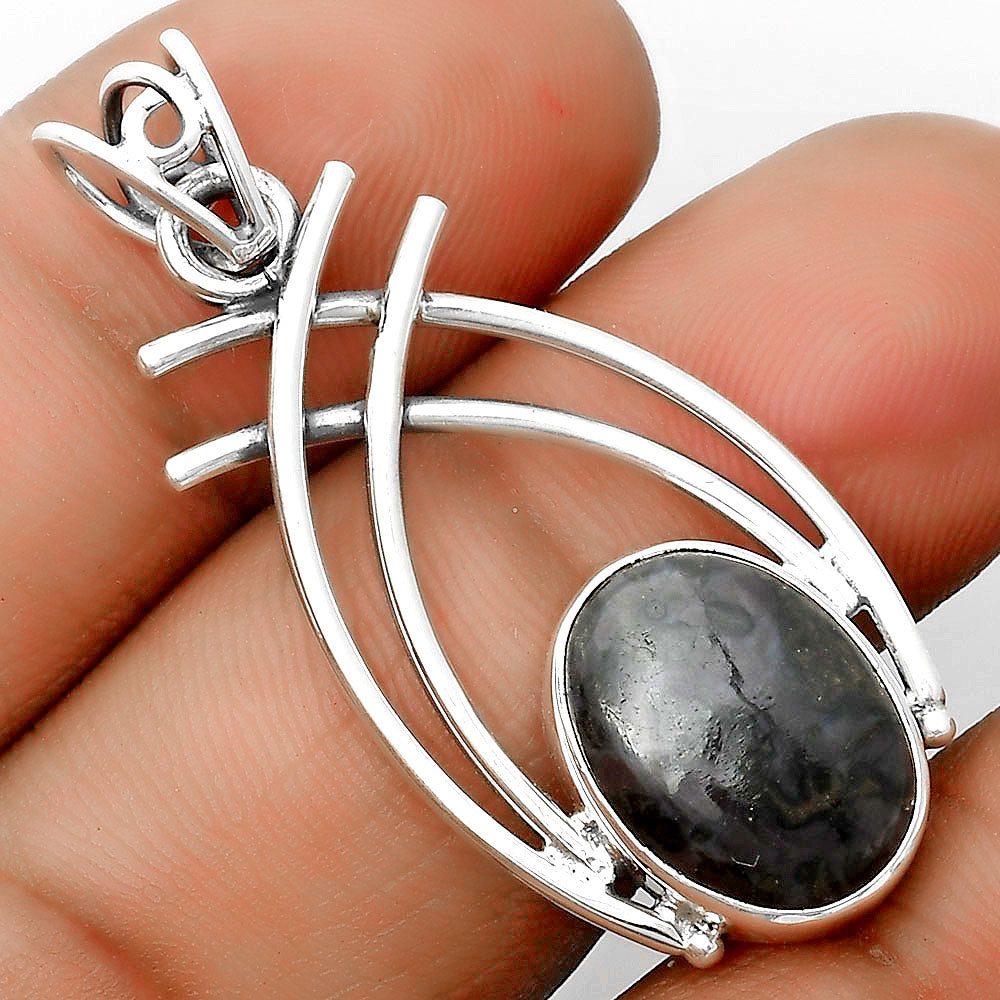 Natural Indigo Gabbro Pendant P-1010 SDP134541