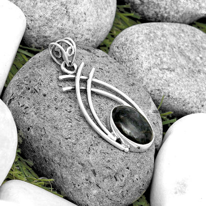 Natural Indigo Gabbro Pendant P-1010 SDP134541