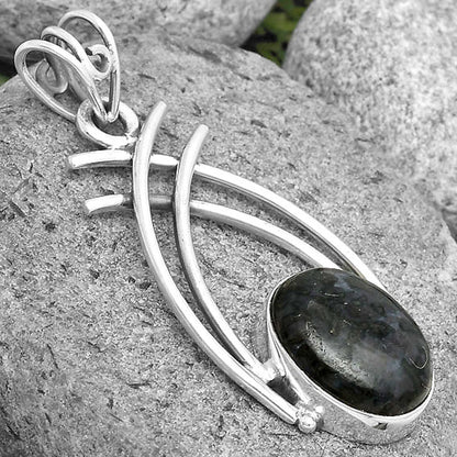 Natural Indigo Gabbro Pendant P-1010 SDP134543