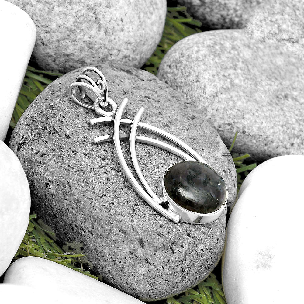 Natural Indigo Gabbro Pendant P-1010 SDP134551