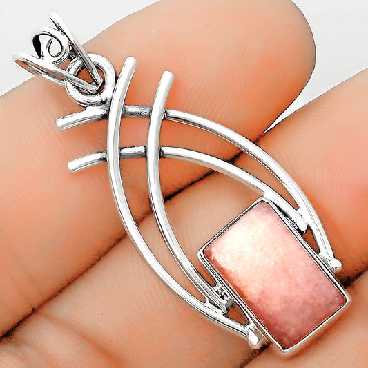 Natural Pink Scolecite Pendant P-1010 SDP134552