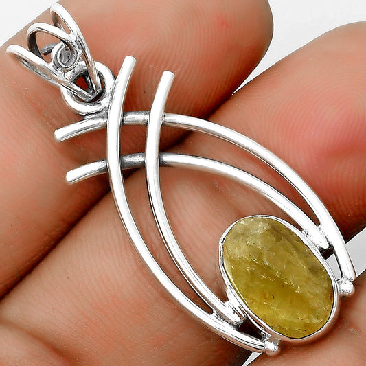 Natural Green Kyanite Rough - India Pendant P-1010 SDP134556